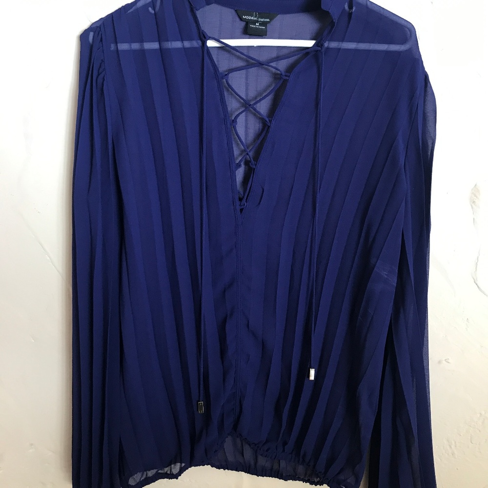 Purple/Blue Moda international Blouse